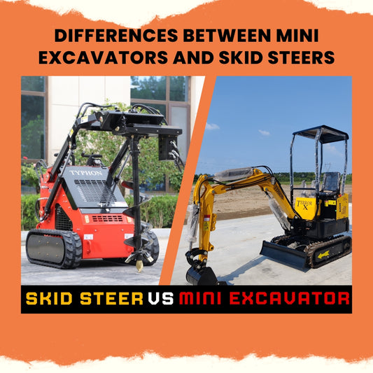 Key Differences Between Mini Excavators and Skid Steers?