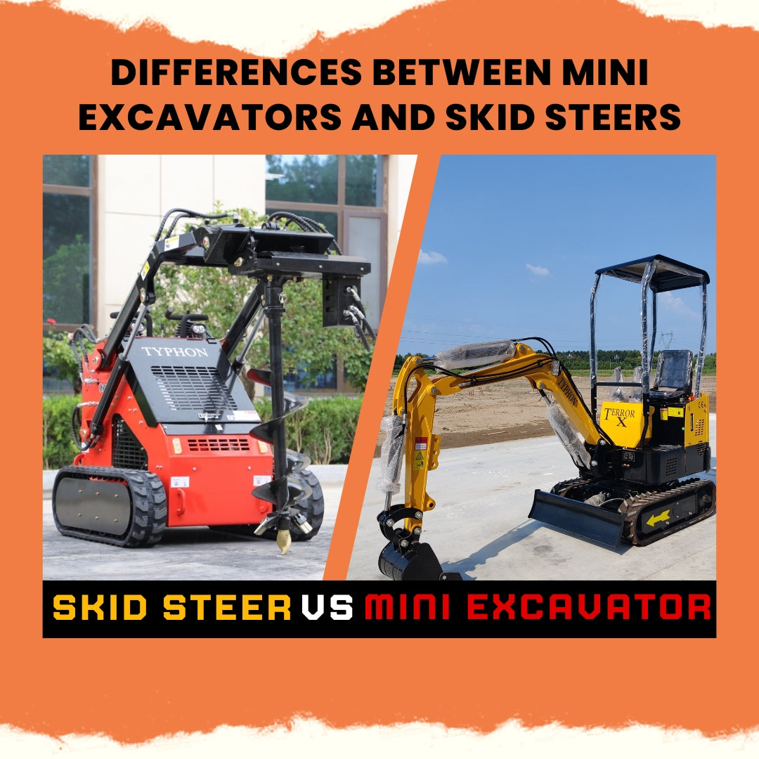 Differences Between Mini Excavators and Skid Steers