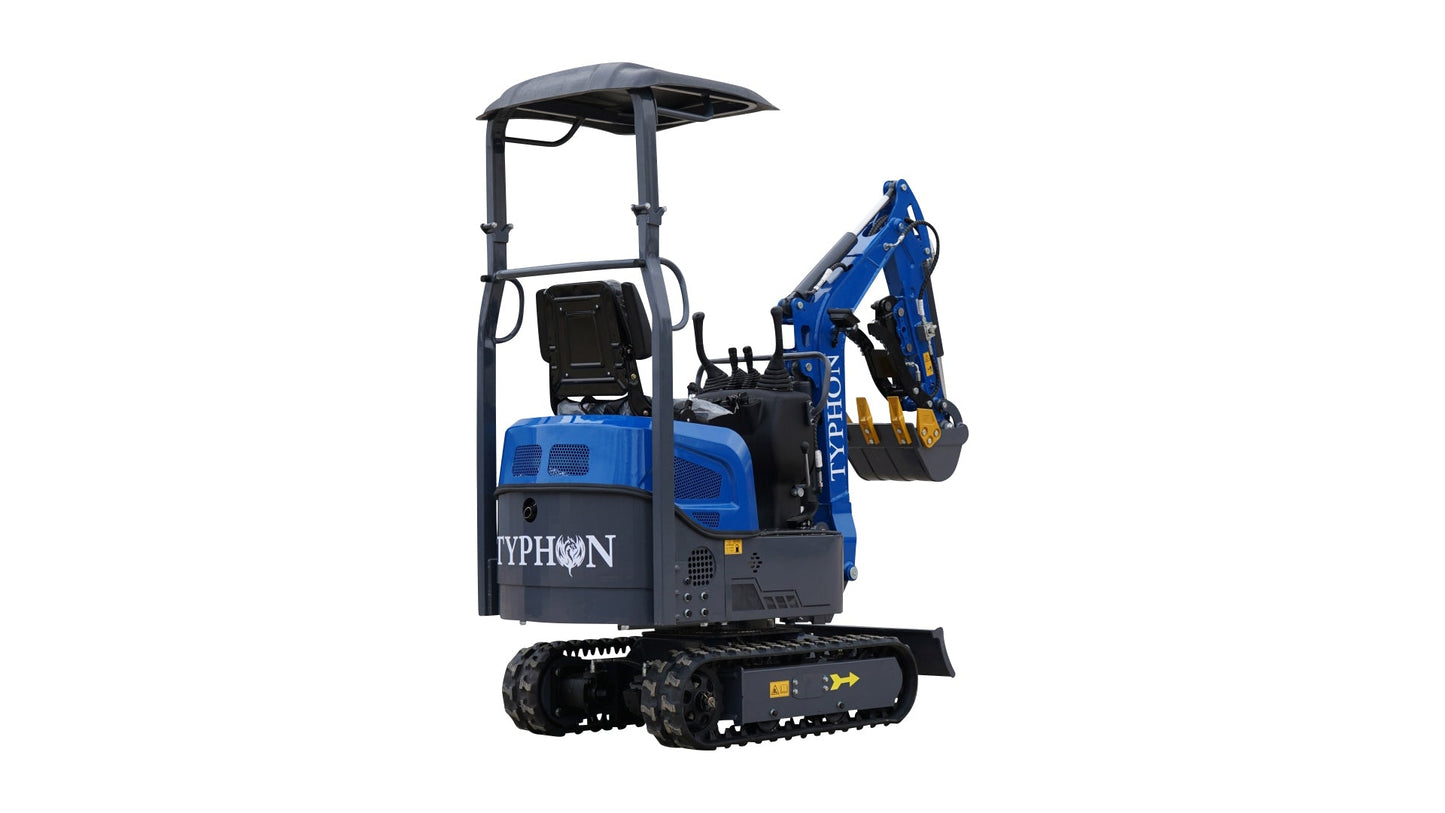 TYPHON TERROR XI STORM Mini Excavator – 1.1 Ton Trench Digger