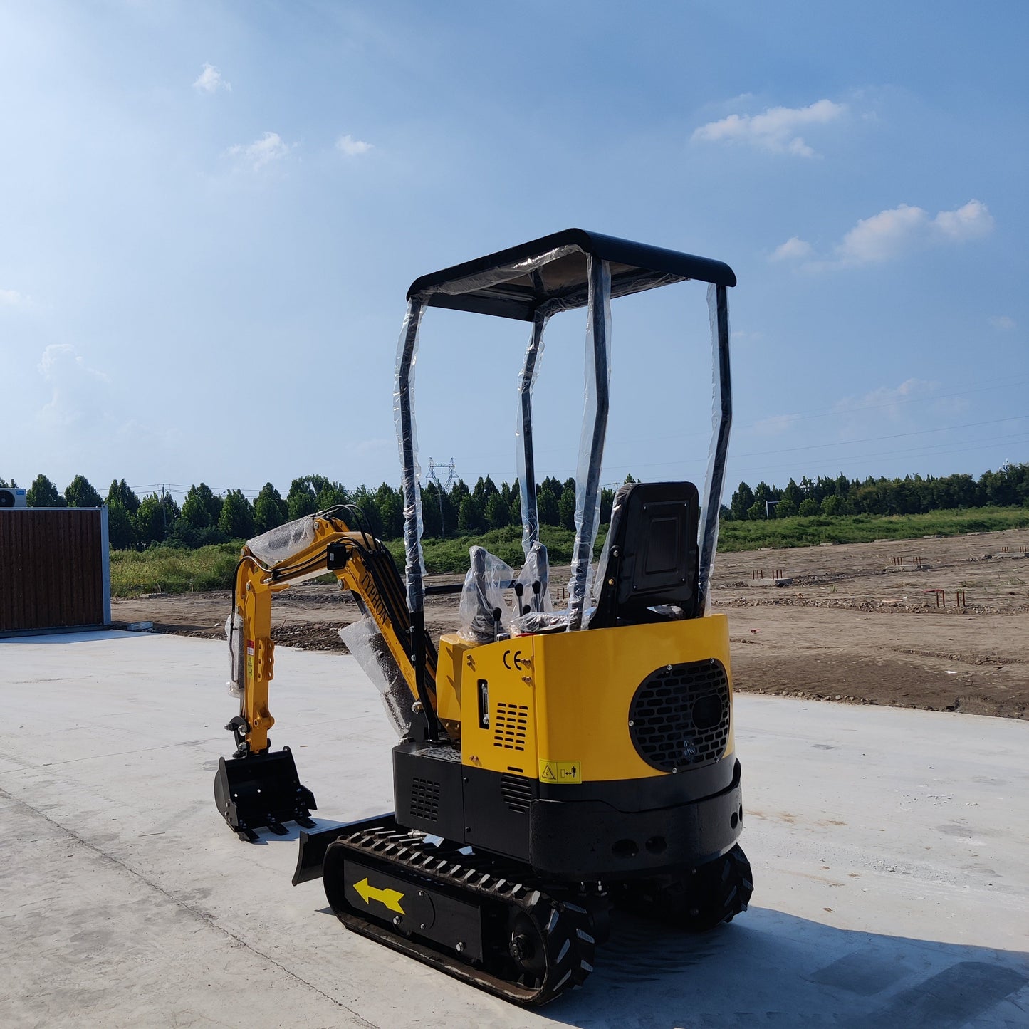 TYPHON TERROR X STORM Mini Excavator – 1 Ton Trench Digger with Canopy, 380mm Wide Bucket - New Excavator For Sale