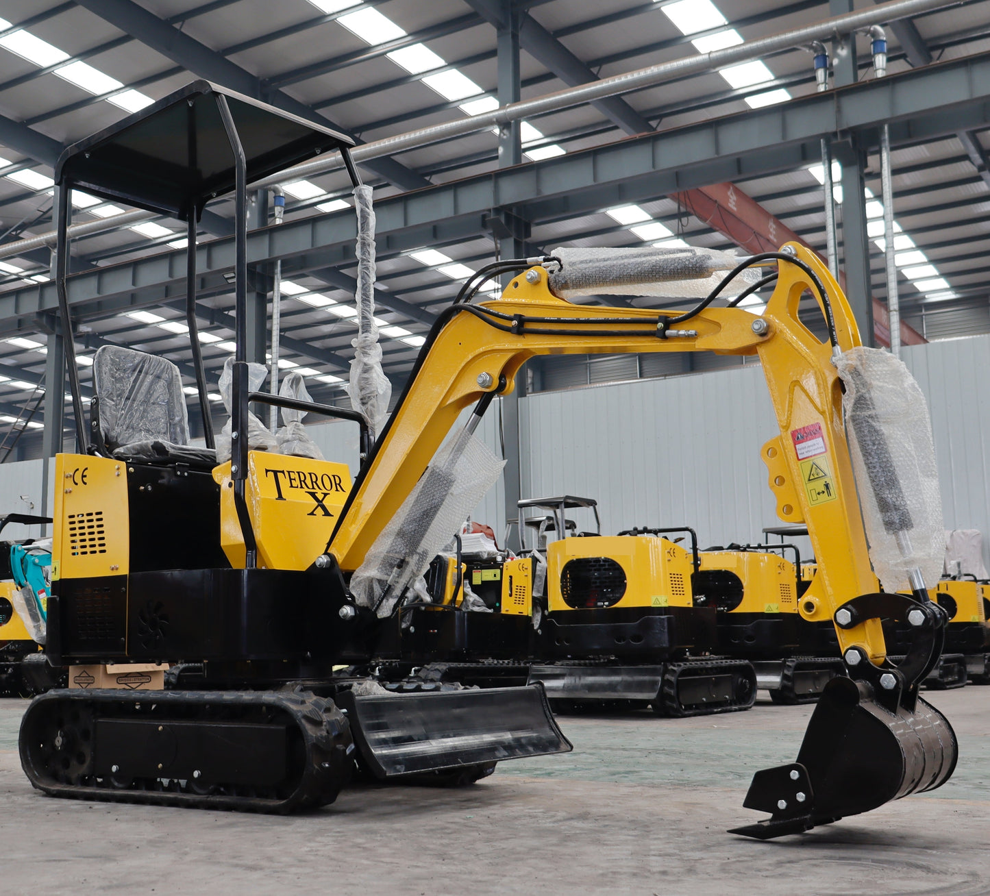 TYPHON TERROR X STORM Mini Excavator – 1 Ton Trench Digger with Canopy, 380mm Wide Bucket - New Excavator For Sale