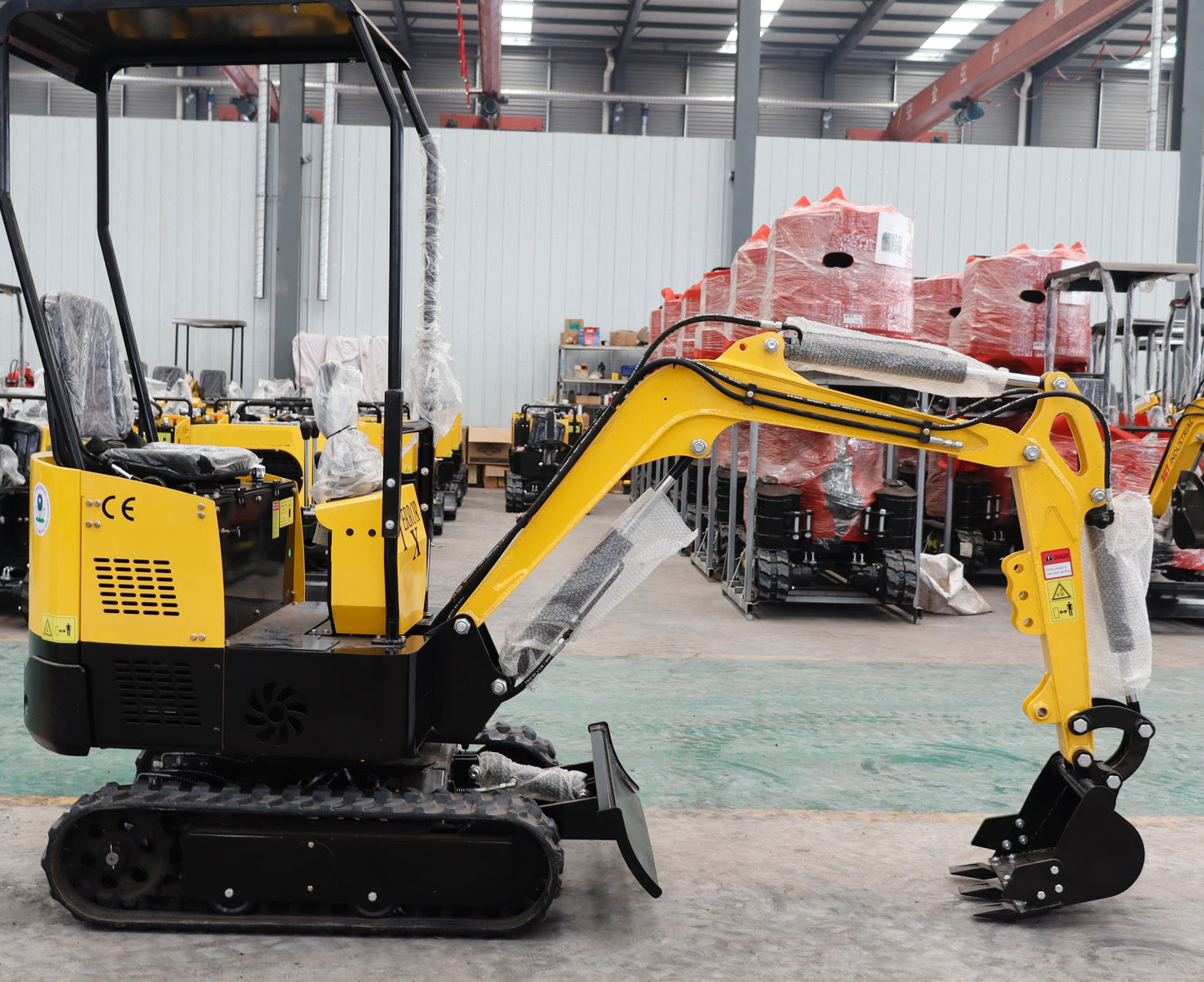 TYPHON TERROR X STORM Mini Excavator – 1 Ton Trench Digger with Canopy, 380mm Wide Bucket - New Excavator For Sale
