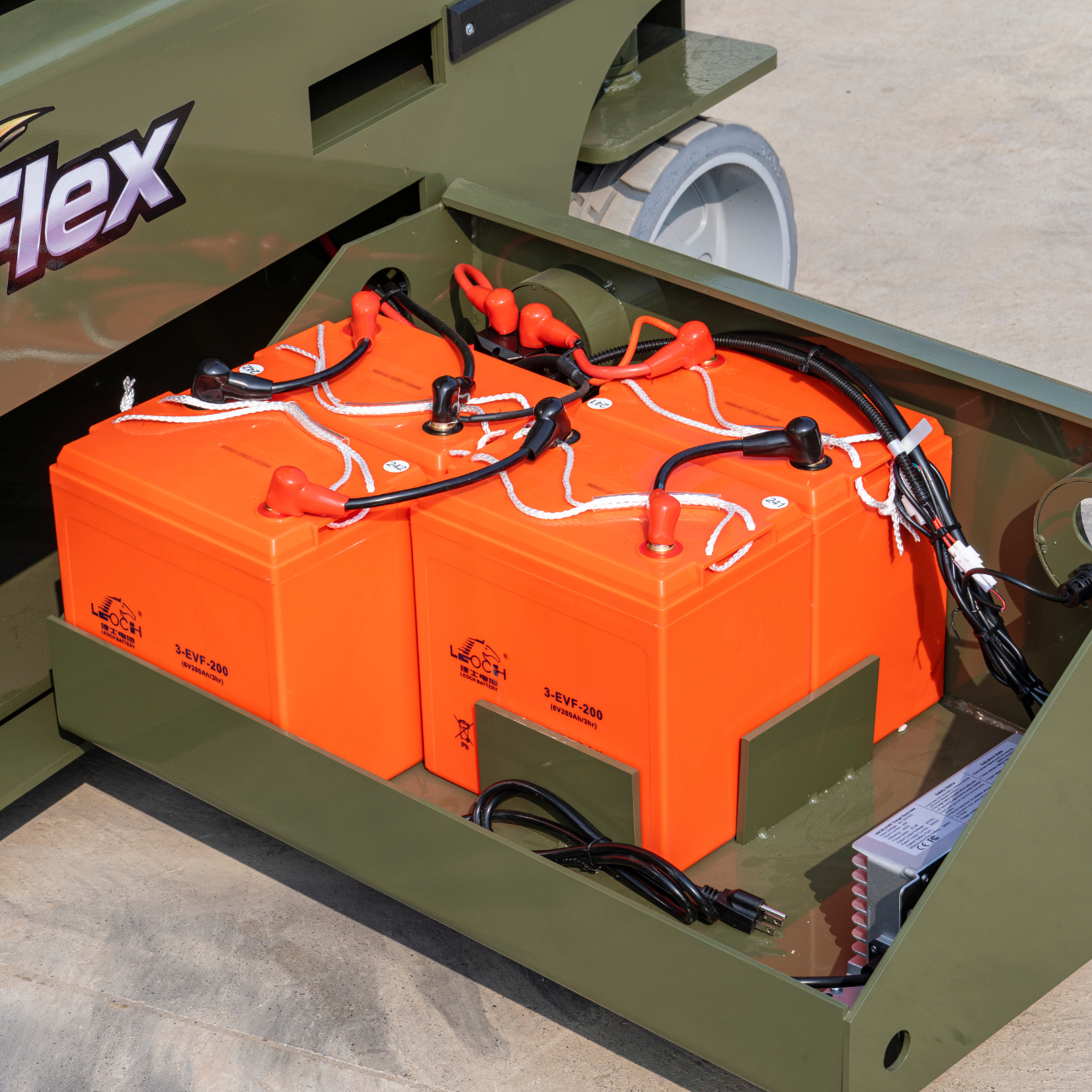 TYPHON xFlex-4046EW 2.6 Ton Electric Wheel Scissor Lift 40 ft Max Platform Height 35.4" Platform Extension