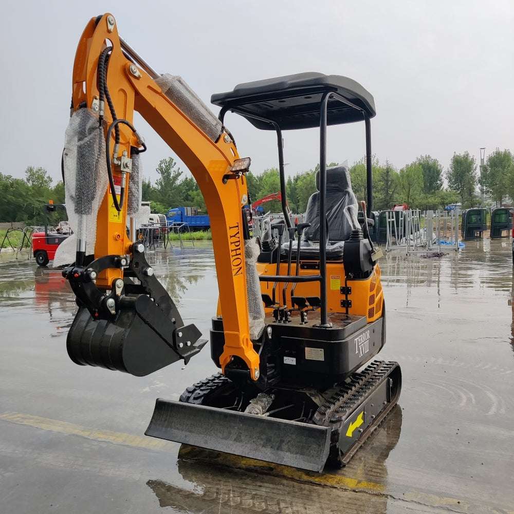 TYPHON TERROR XVIII Mini Excavator – 4000lbs Digger with 0.03 cbm Bucket - New Excavator For Sale