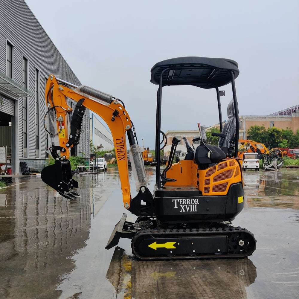 TYPHON TERROR XVIII Mini Excavator – 4000lbs Digger with 0.03 cbm Bucket - New Excavator For Sale