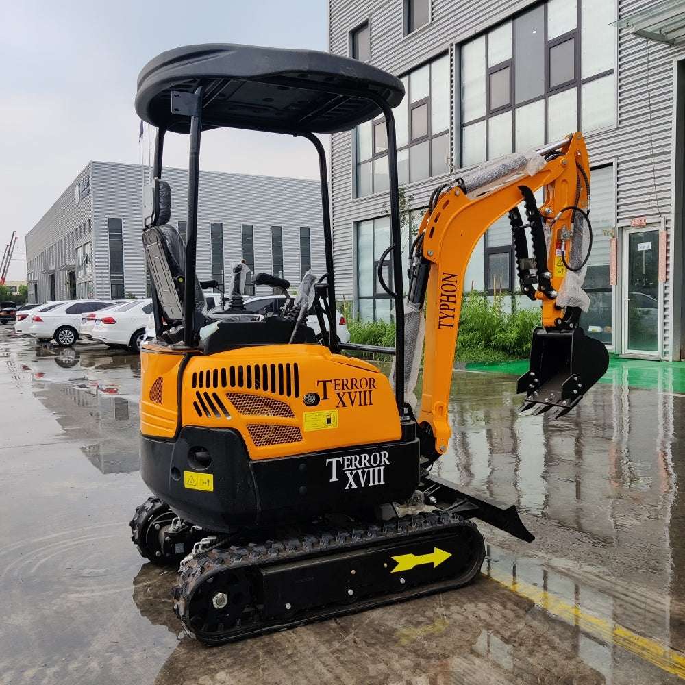 TYPHON TERROR XVIII Mini Excavator – 4000lbs Digger with 0.03 cbm Bucket - New Excavator For Sale