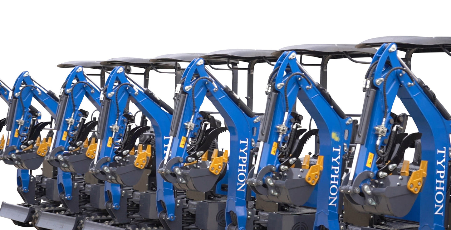 TYPHON TERROR XI STORM Mini Excavator – 1.1 Ton Trench Digger