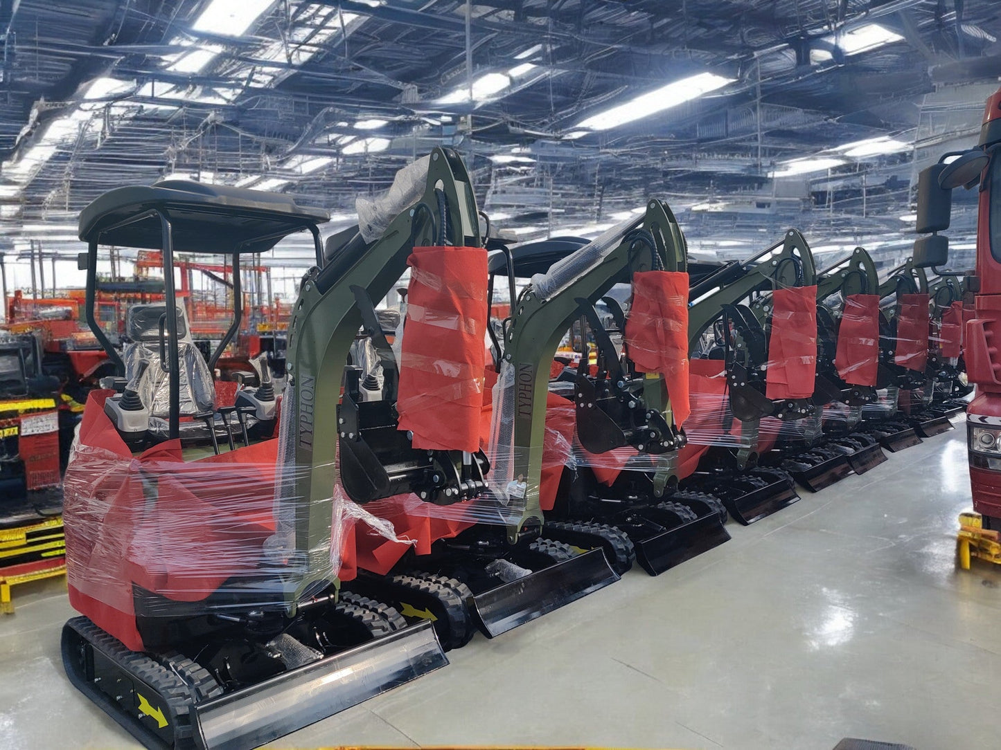 2025 4,000 lb TYPHON TERROR XX Mini Excavator with Kubota D902 Diesel Engine