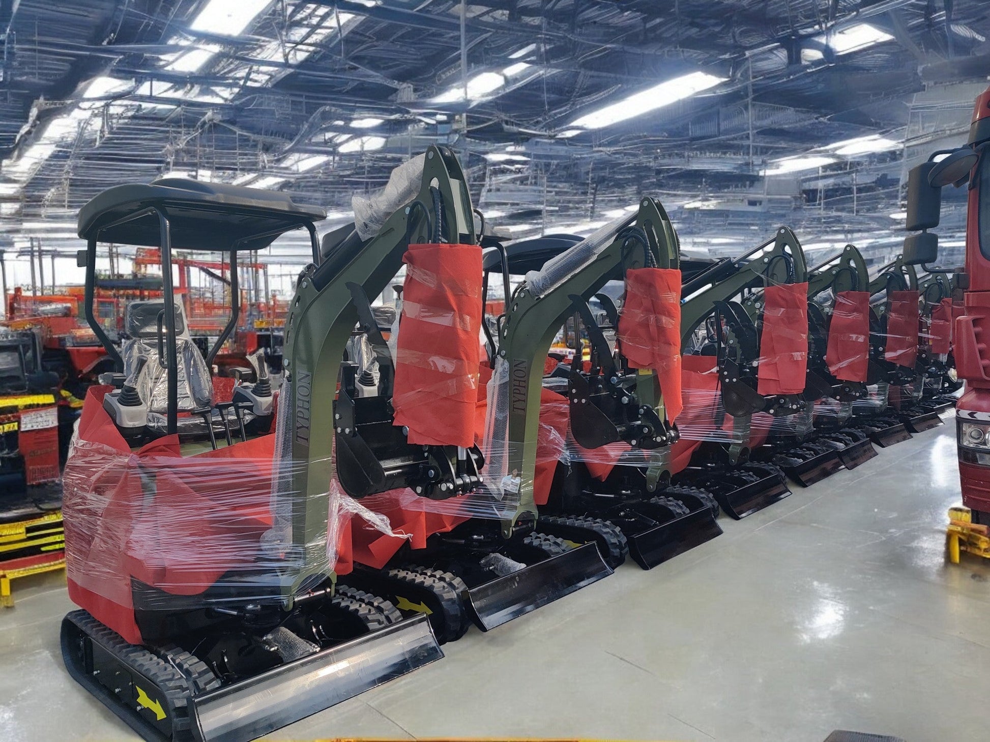 2025 4,000 lb TYPHON TERROR XX Mini Excavator with Kubota D902 Diesel Engine