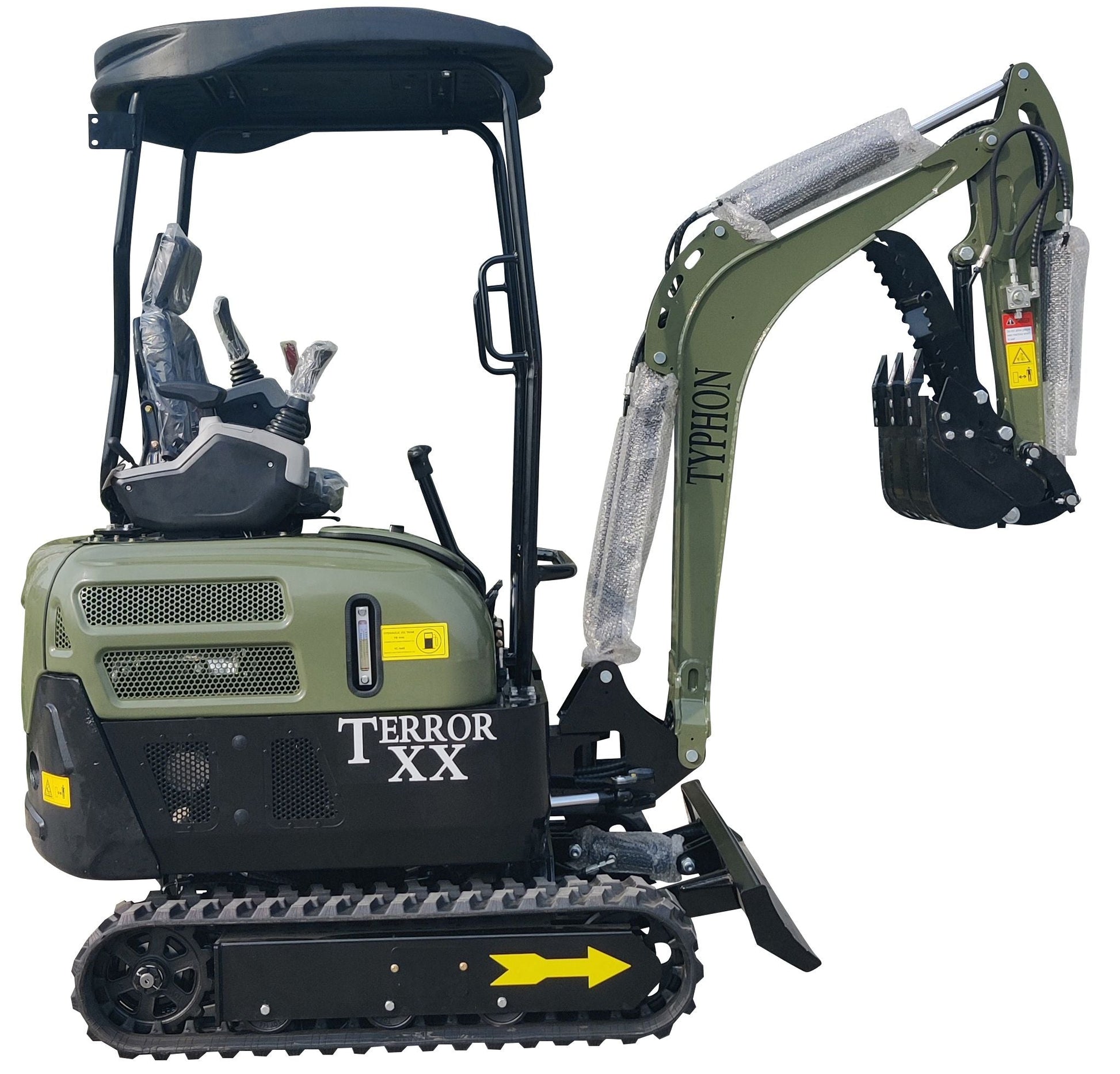 2025 4,000 lb TYPHON TERROR XX Mini Excavator with Kubota D902 Diesel Engine