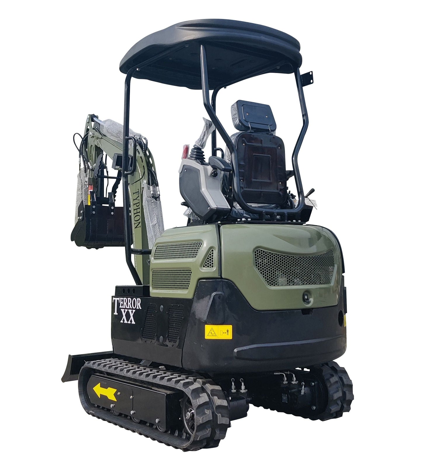 2025 4,000 lb TYPHON TERROR XX Mini Excavator with Kubota D902 Diesel Engine