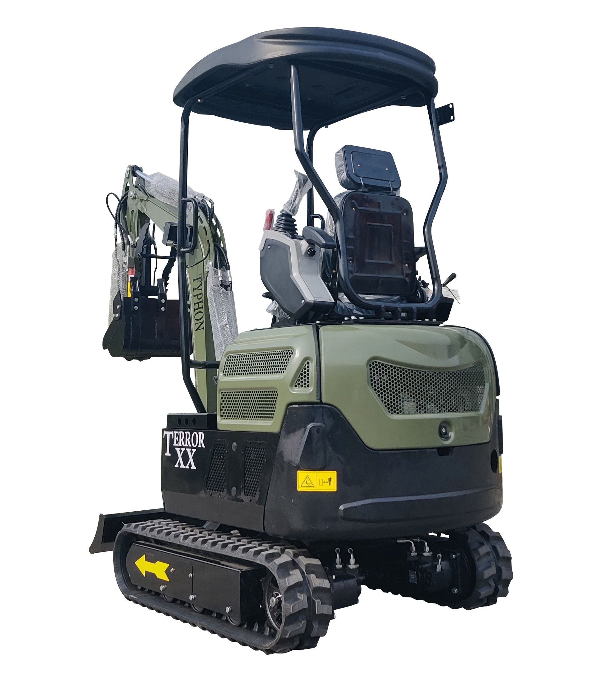 2025 4,000 lb TYPHON TERROR XX Mini Excavator with Kubota D902 Diesel Engine
