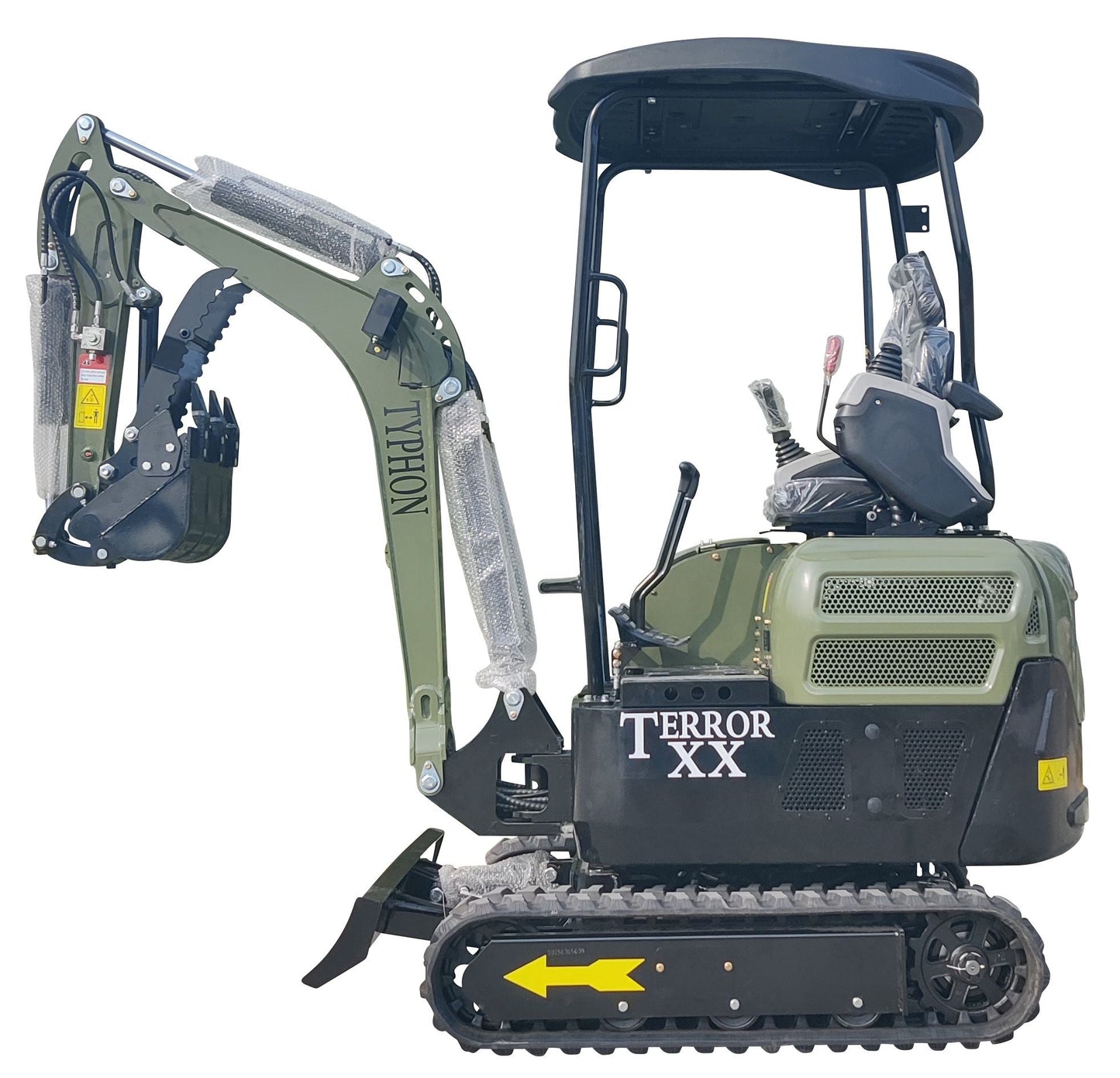 2025 4,000 lb TYPHON TERROR XX Mini Excavator with Kubota D902 Diesel Engine