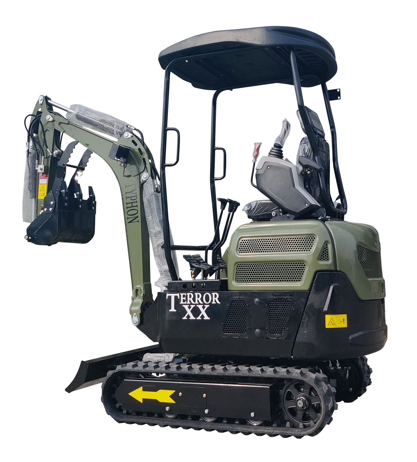 2025 4,000 lb TYPHON TERROR XX Mini Excavator with Kubota D902 Diesel Engine