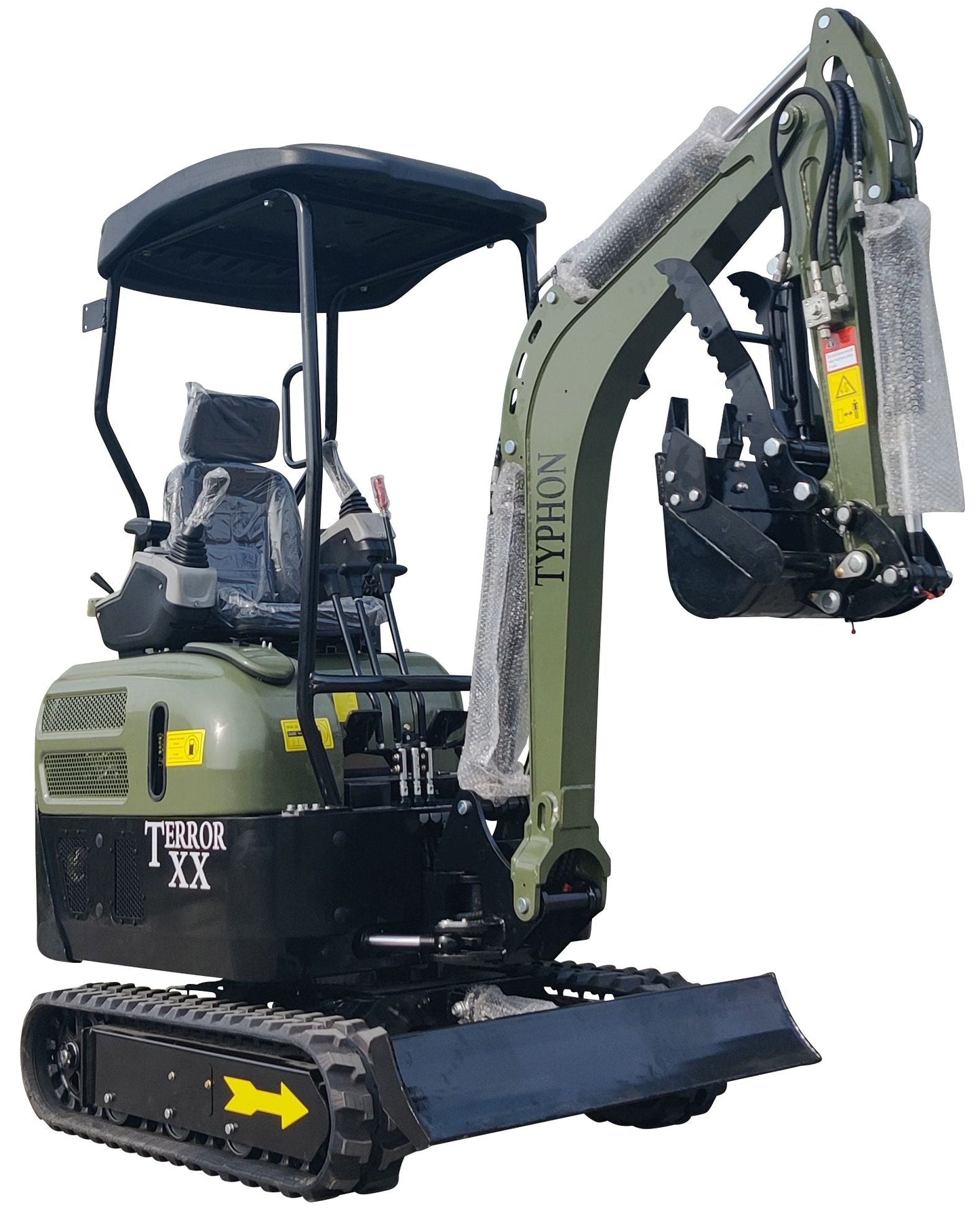 2025 4,000 lb TYPHON TERROR XX Mini Excavator with Kubota D902 Diesel Engine