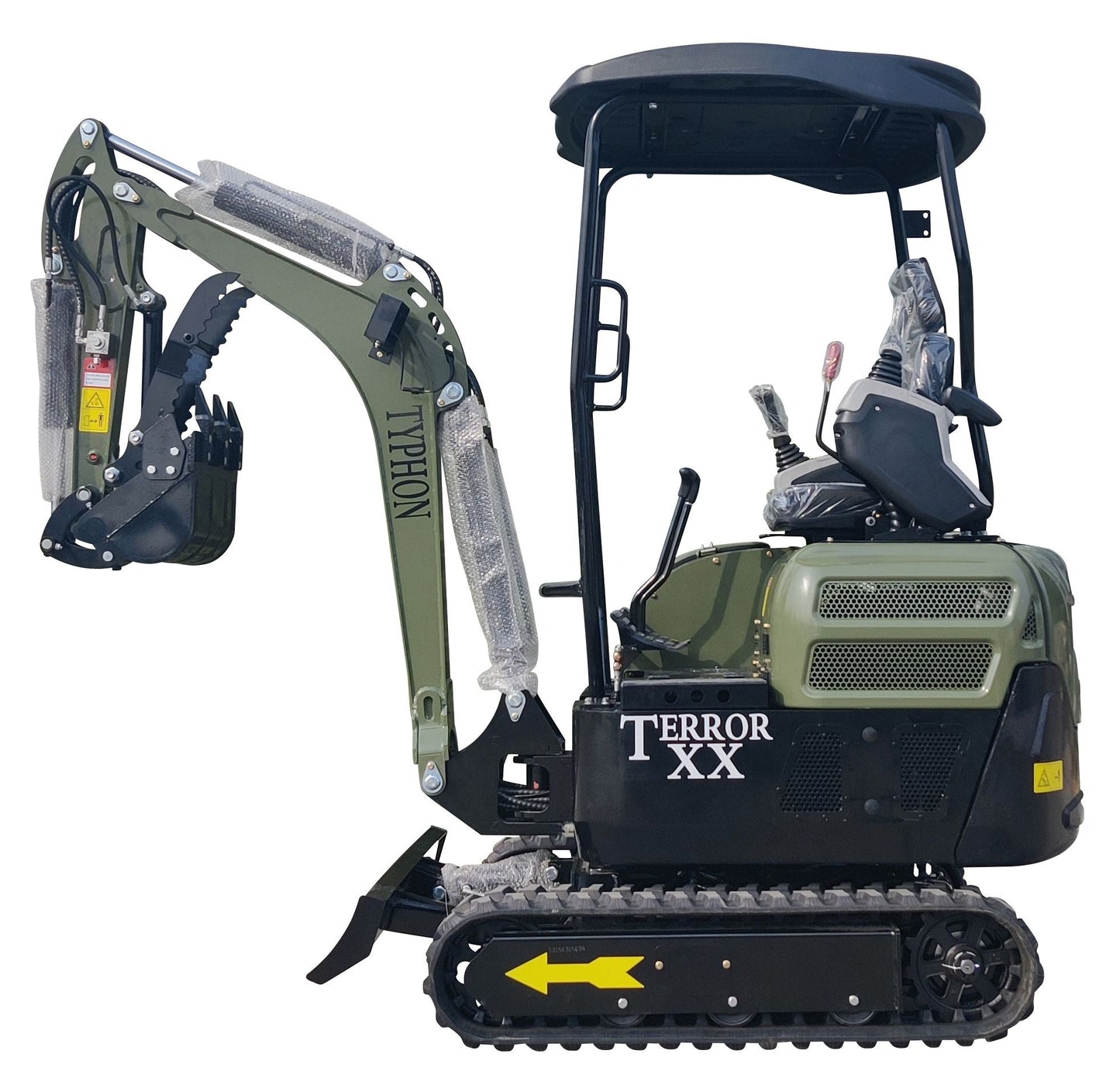 2025 4,000 lb TYPHON TERROR XX Mini Excavator with Kubota D902 Diesel Engine