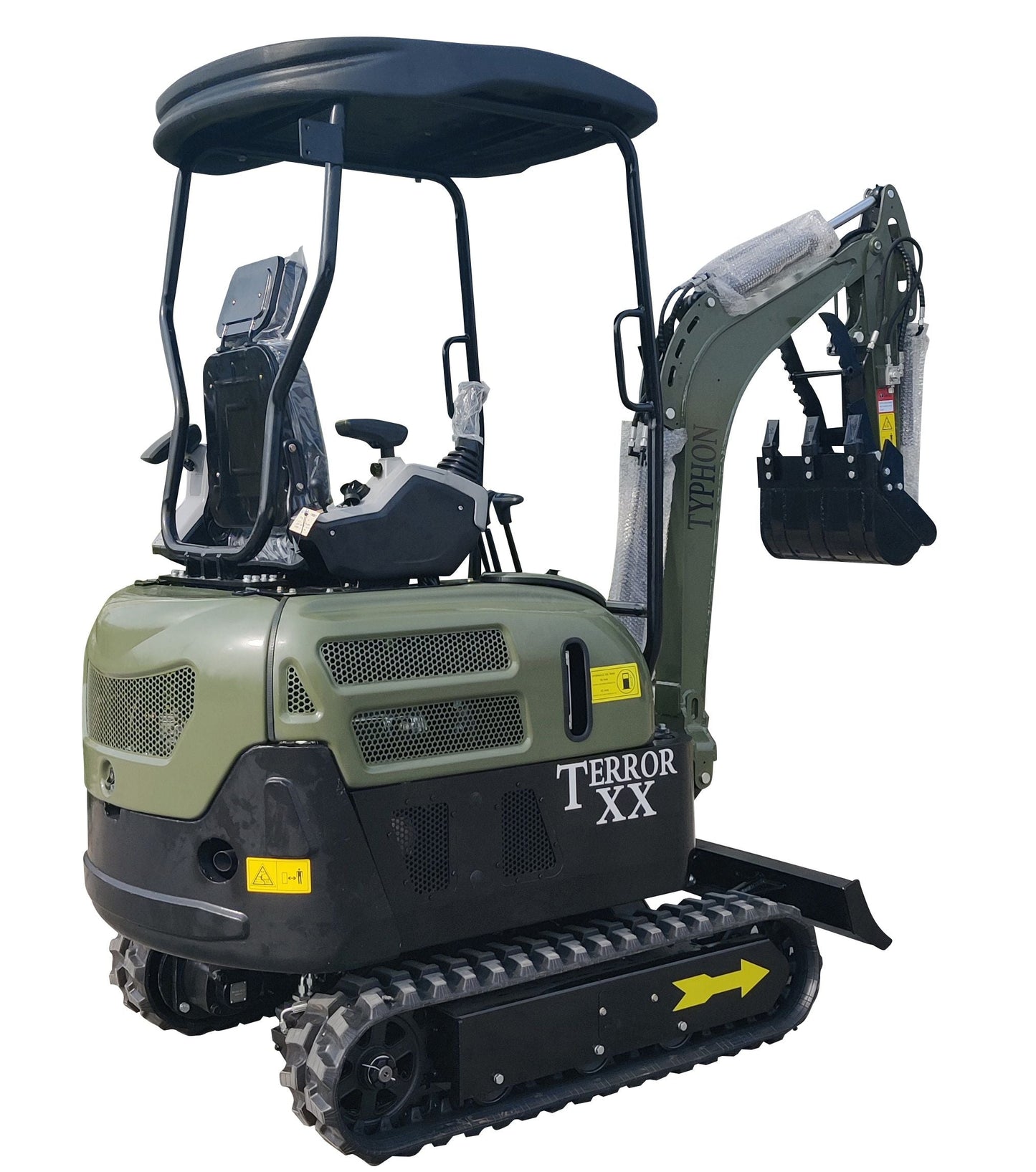 2025 4,000 lb TYPHON TERROR XX Mini Excavator with Kubota D902 Diesel Engine