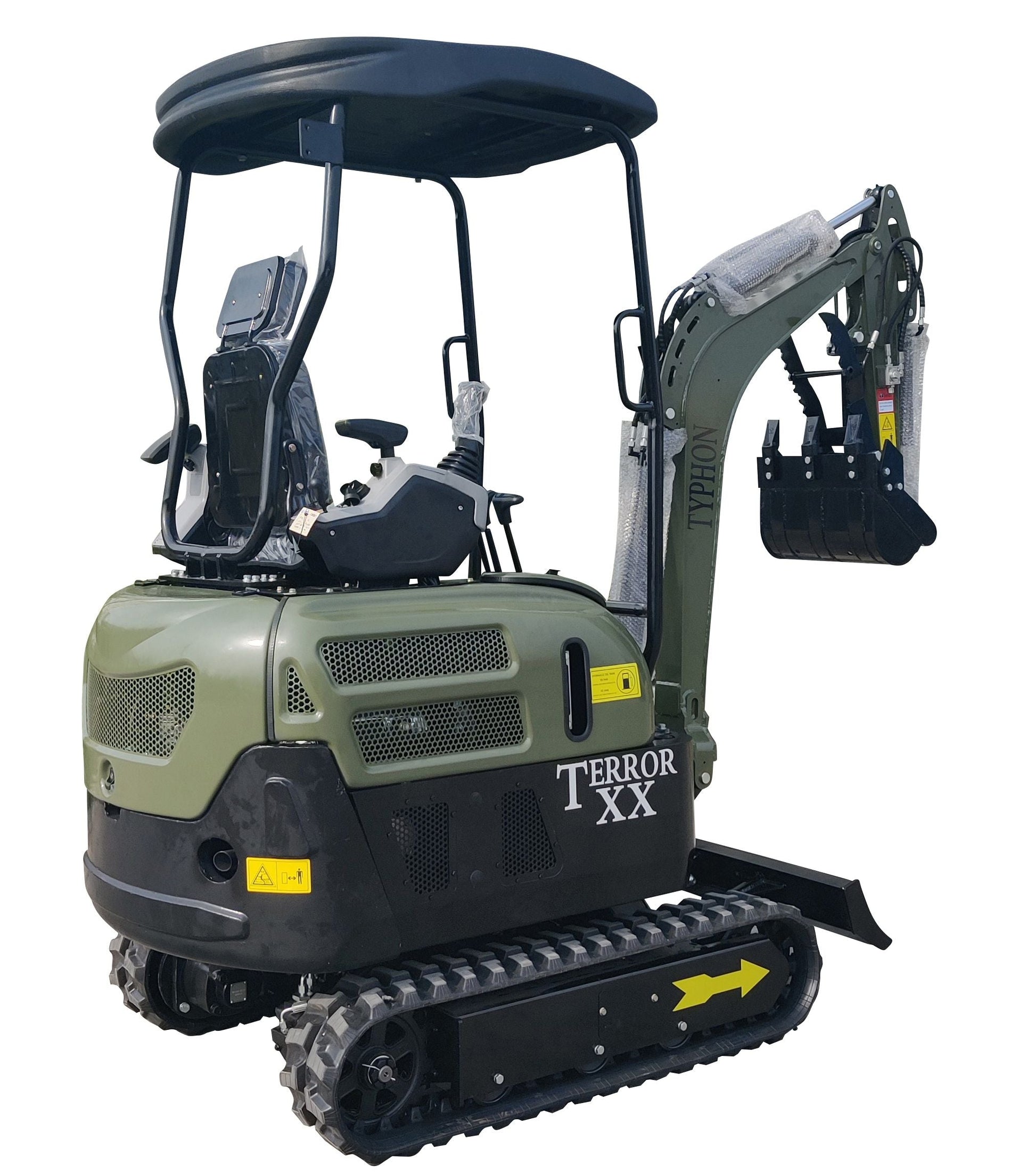 2025 4,000 lb TYPHON TERROR XX Mini Excavator with Kubota D902 Diesel Engine