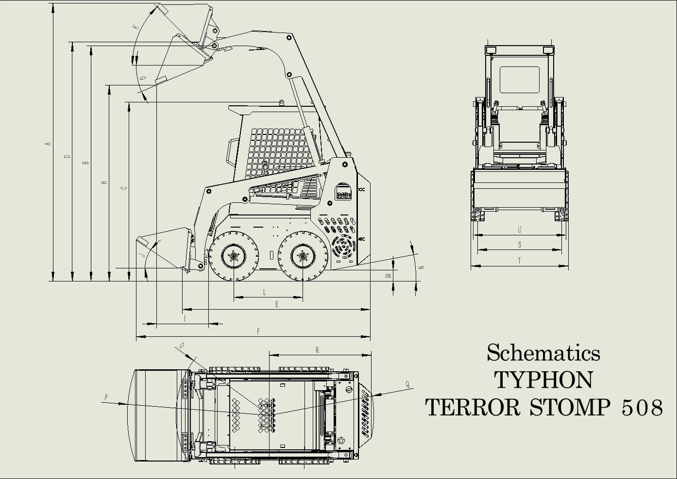 TYPHON STOMP Mini Skid Steer Gas EPA Engine USA