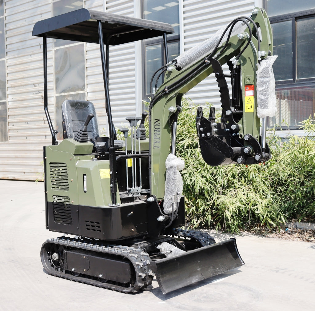 TYPHON TERROR XV STORM Mini Excavator – 1.05 Ton Trench Digger Engine USA