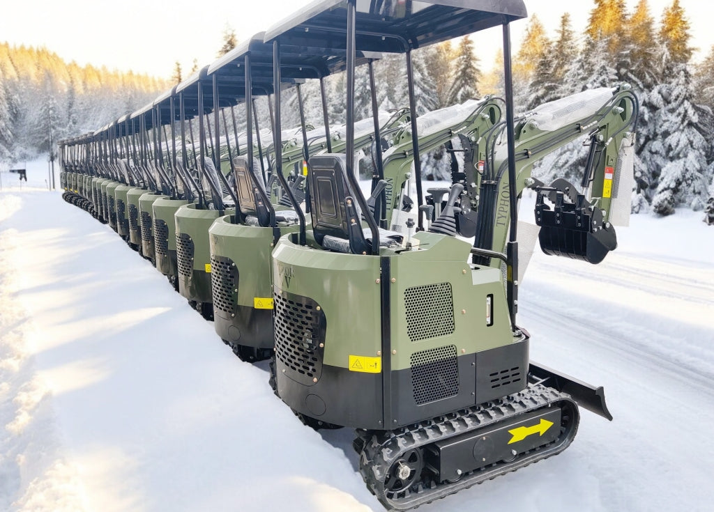 TYPHON TERROR XV STORM Mini Excavator – 1.05 Ton Trench Digger Engine USA