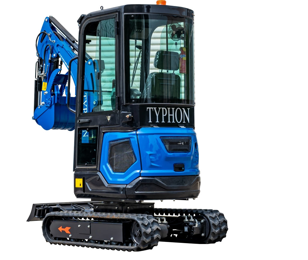 TYPHON 18 FLEX PRO 1.8 Ton Mini Excavator USA with 12 attachments