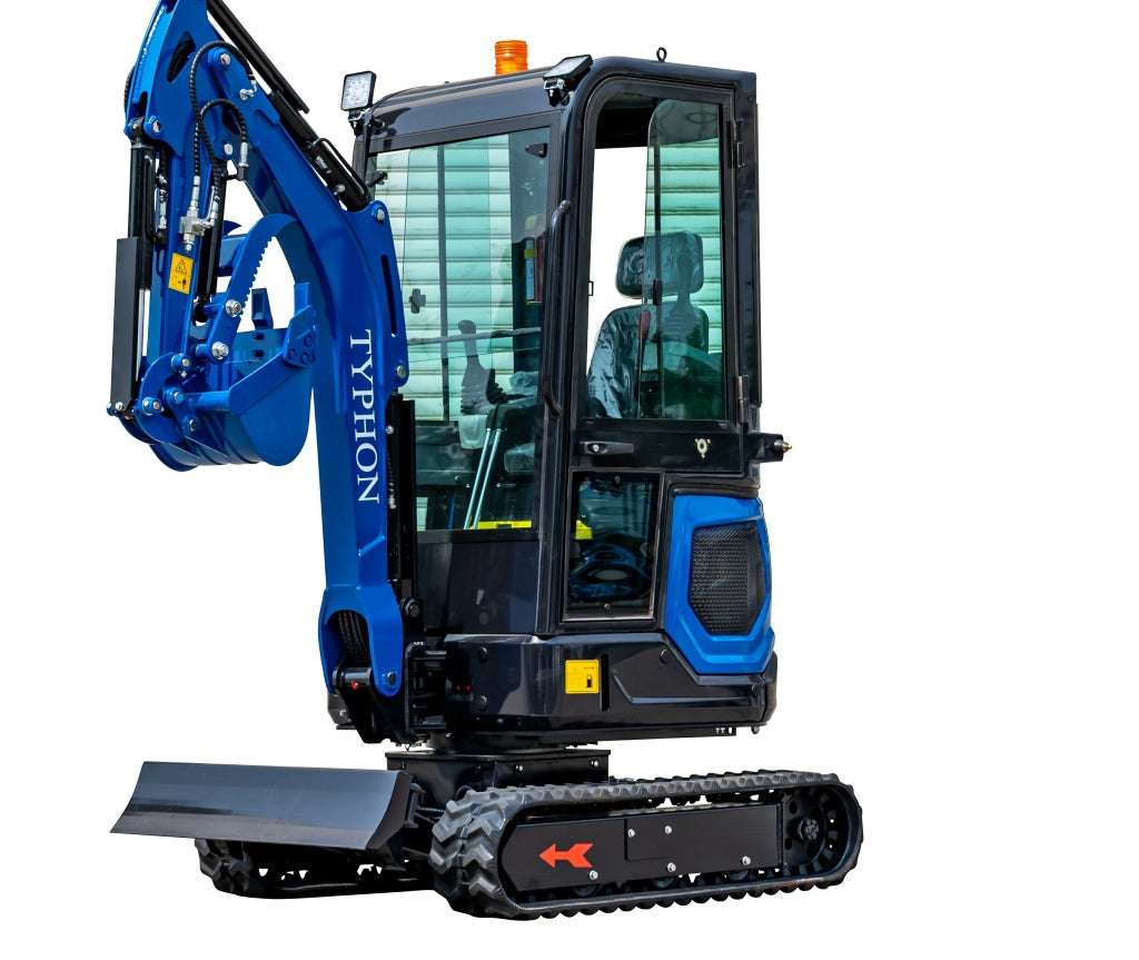 TYPHON 18 FLEX PRO 1.8 Ton Mini Excavator USA with 12 attachments