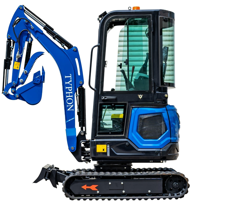 TYPHON 18 FLEX PRO 1.8 Ton Mini Excavator USA with 12 attachments