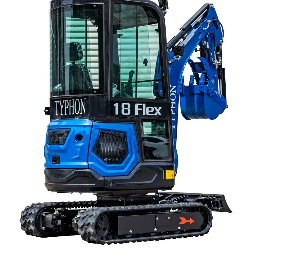 TYPHON 18 FLEX PRO 1.8 Ton Mini Excavator USA with 12 attachments