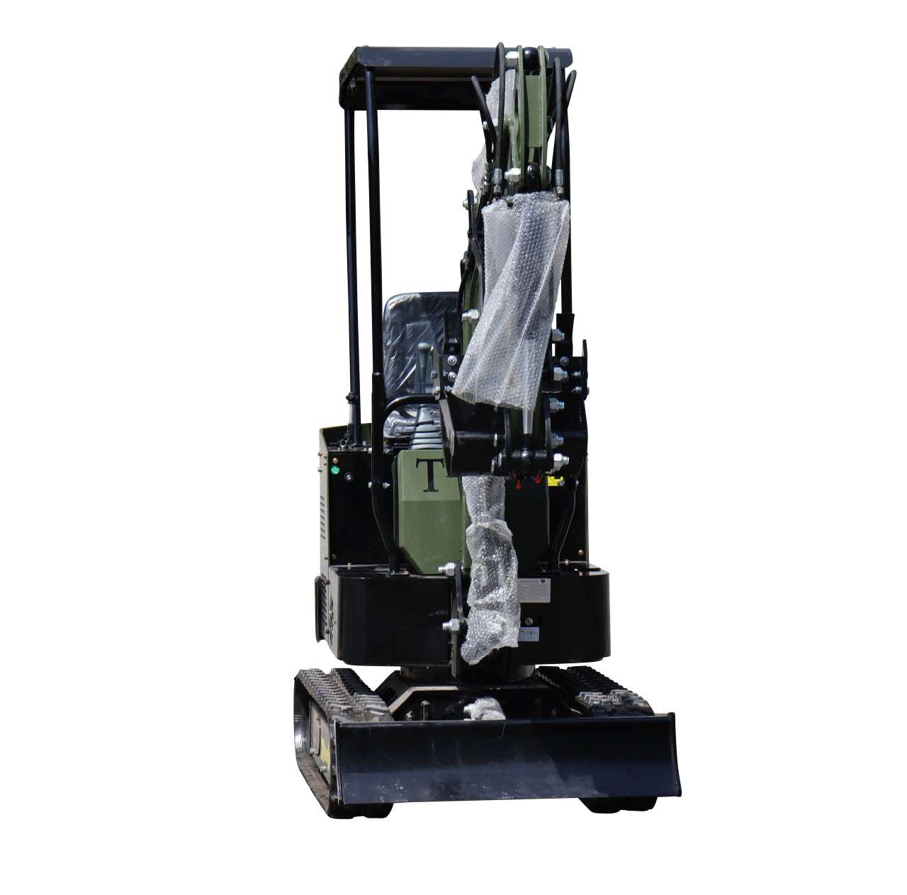 TYPHON TERROR X STORM Mini Excavator – 1 Ton Trench Digger with Canopy, Hydraulic Thumb Clip, Bucket USA