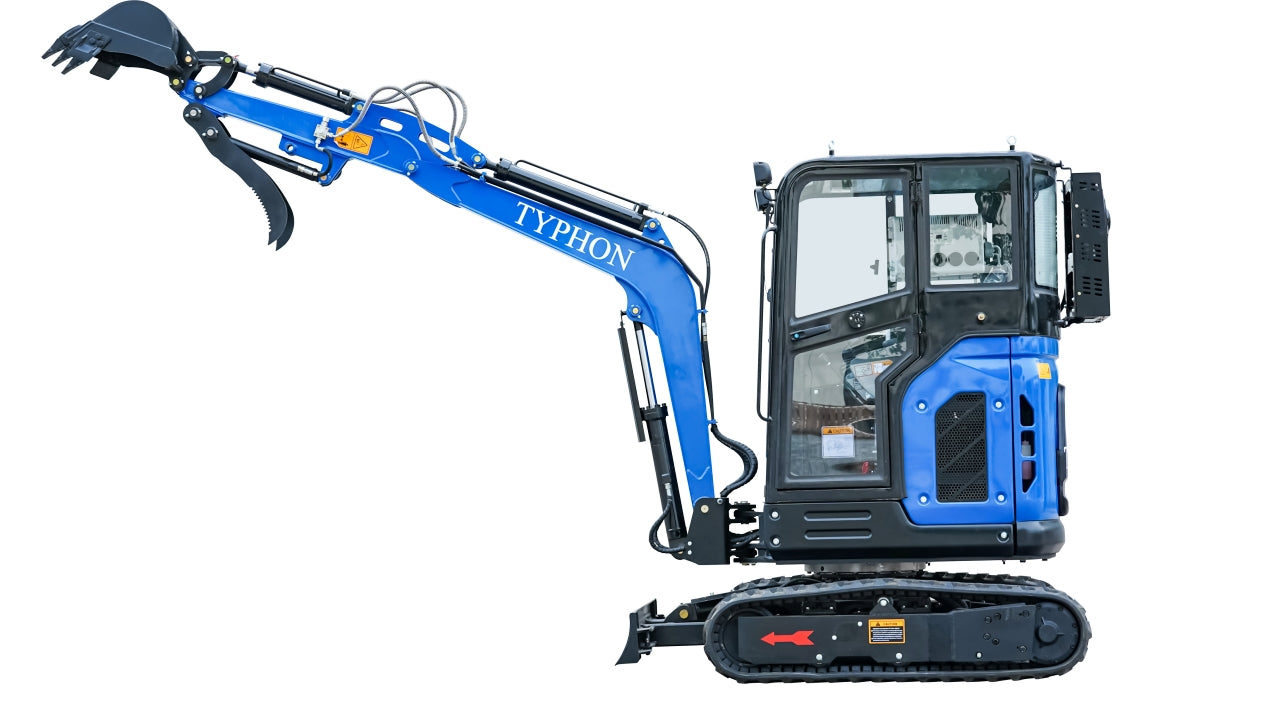 TYPHON TERROR X2 Mini Excavator 2.7 Ton EPA Diesel Kubota V1505 Engine USA