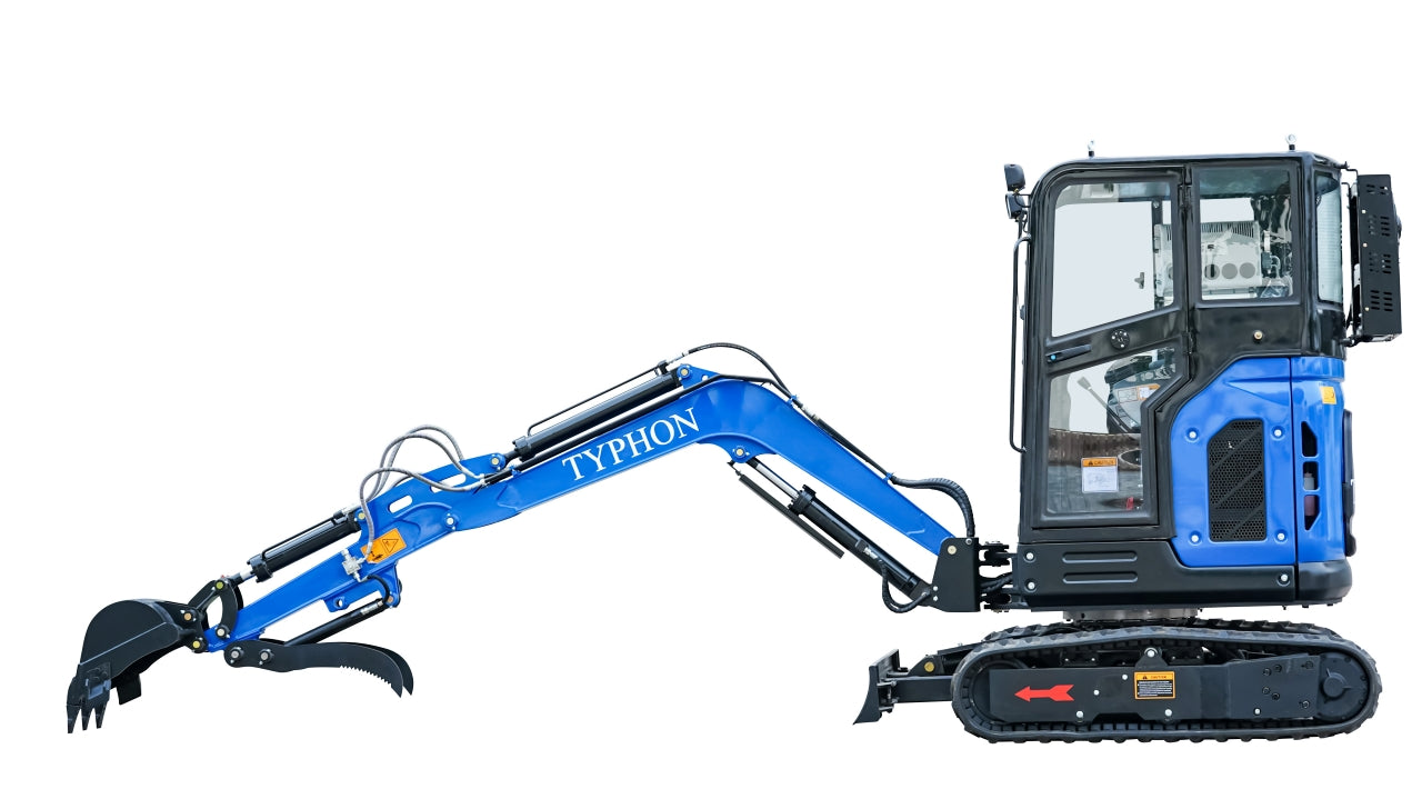 TYPHON TERROR X2 Mini Excavator 2.7 Ton EPA Diesel Kubota V1505 Engine USA