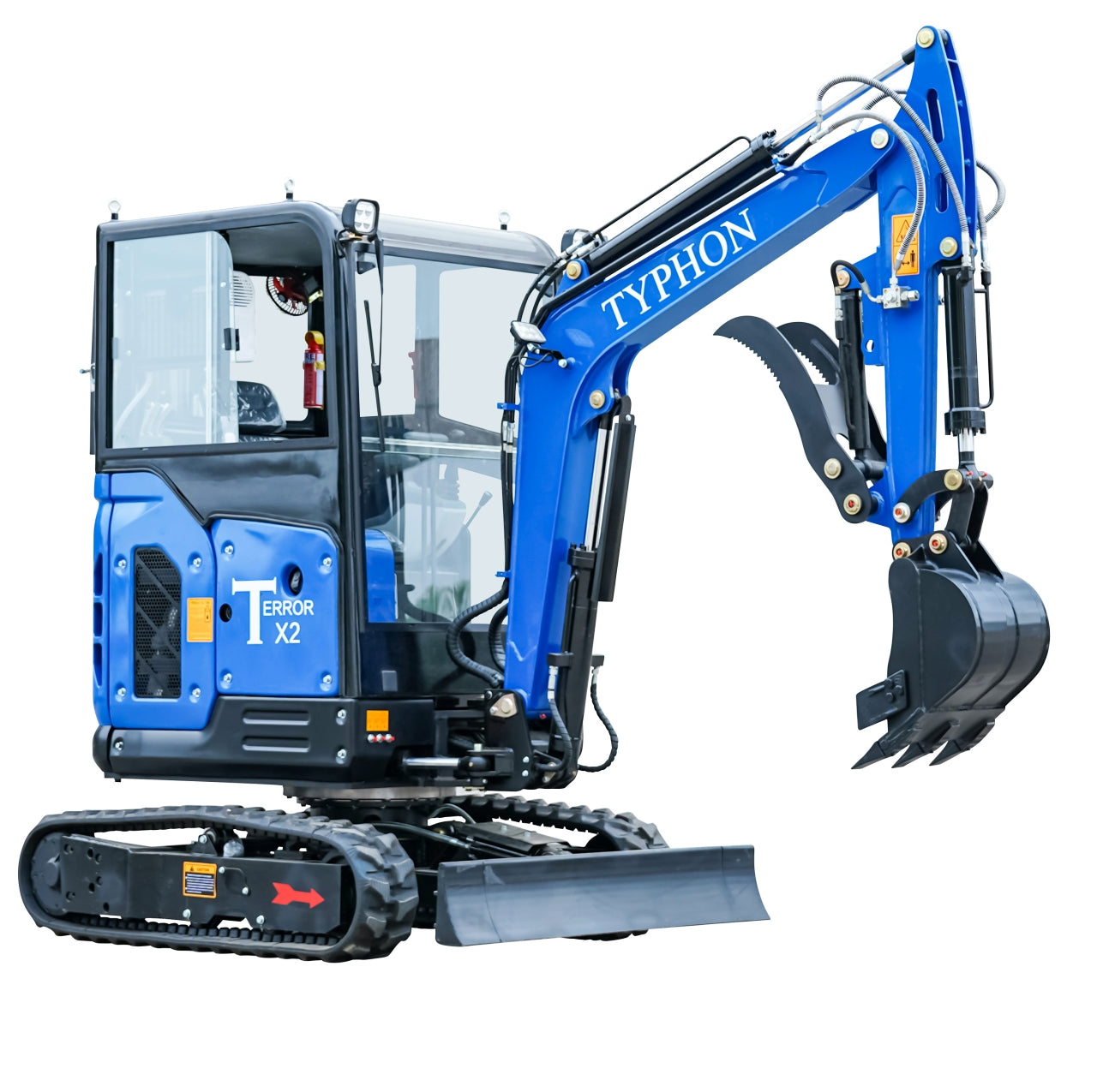 TYPHON TERROR X2 Mini Excavator 2.7 Ton EPA Diesel Kubota V1505 Engine USA