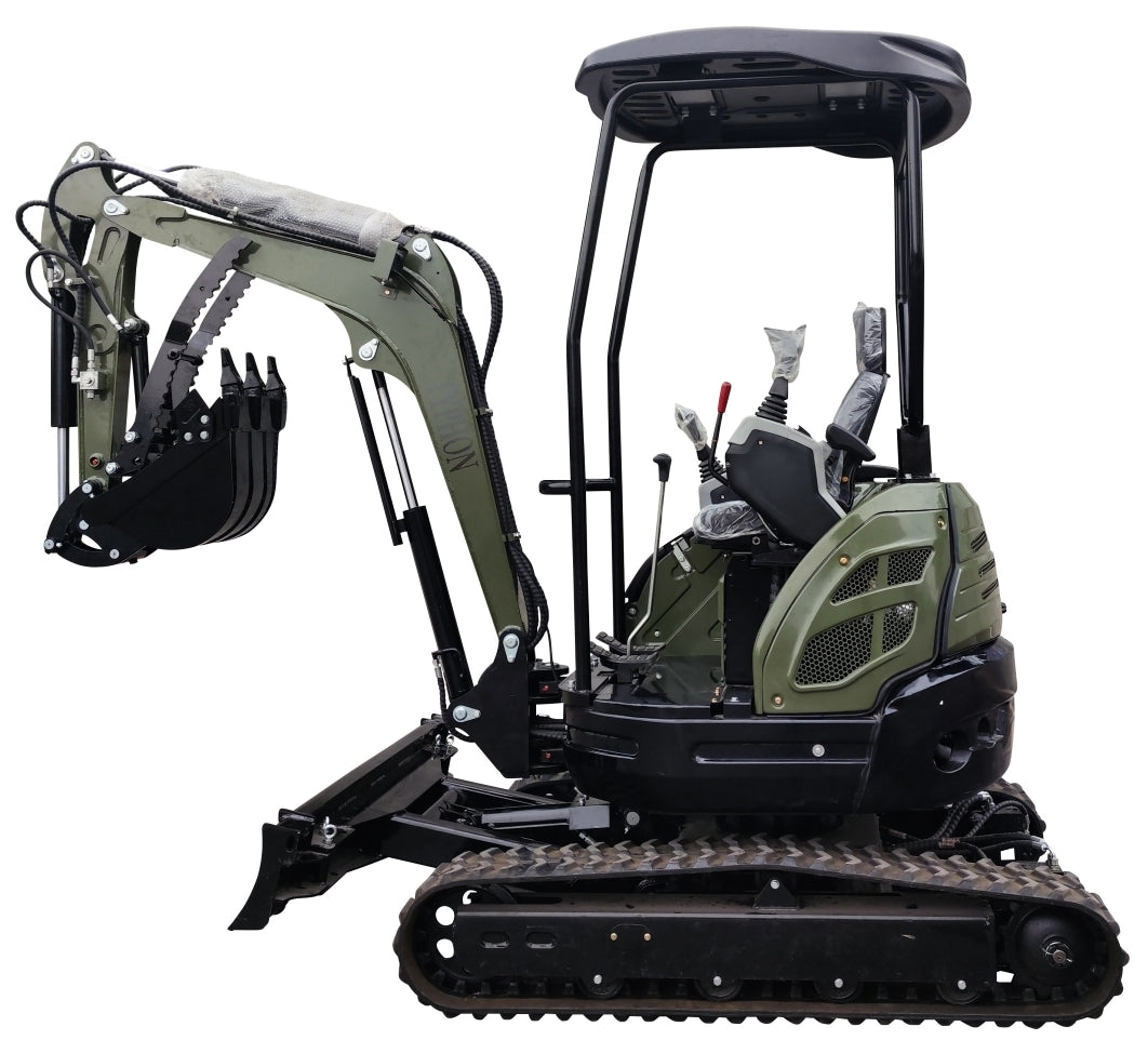 TYPHON TERROR XXV 2.5 Ton Mini Excavator KUBOTA Diesel Engine USA
