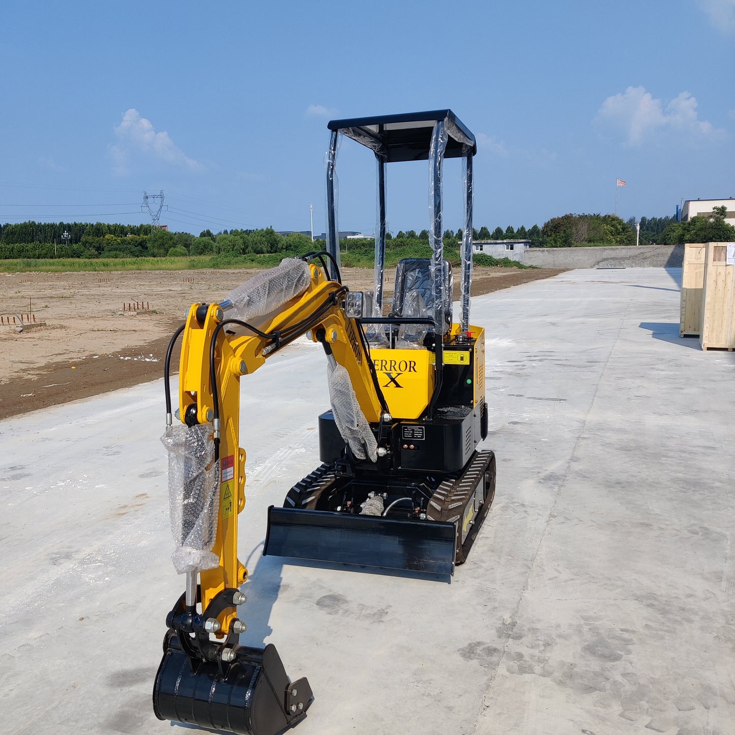 TYPHON TERROR X STORM Mini Excavator – 1 Ton Trench Digger with Canopy, 380mm Wide Bucket - New Excavator For Sale