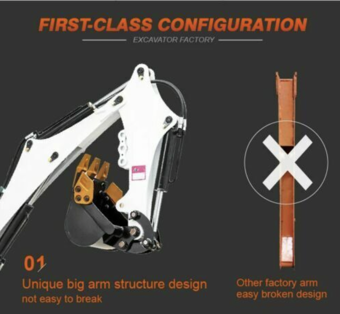 TYPHON TERROR On Tracks VIII 800kg Mini Excavator