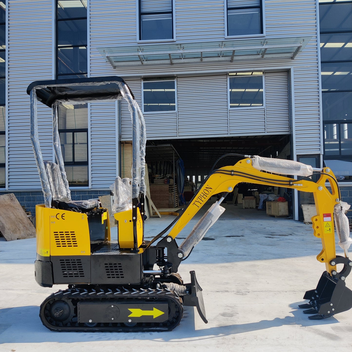 TYPHON TERROR X STORM Mini Excavator – 1 Ton Trench Digger with Canopy, 380mm Wide Bucket - New Excavator For Sale