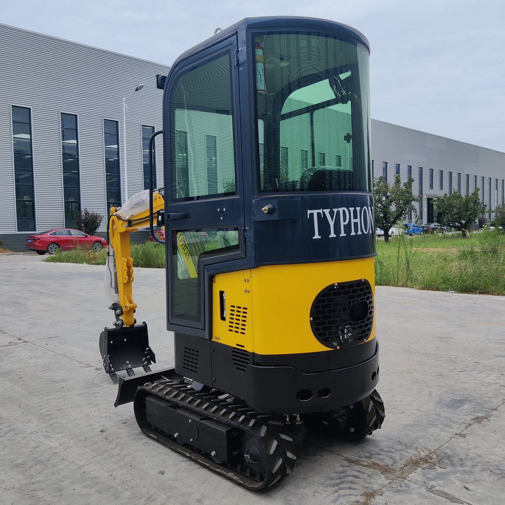 TYPHON Terror X Mini Excavator – 2,500lb Trench Digger with Cabin, 380mm Wide Bucket - New Excavator For Sale