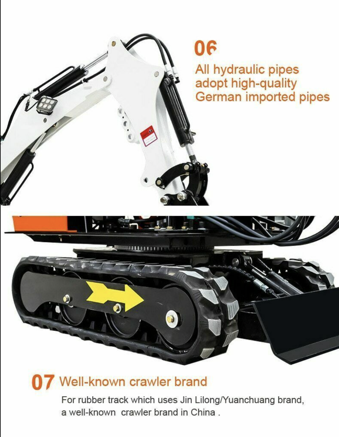 TYPHON TERROR On Tracks VIII 800kg Mini Excavator