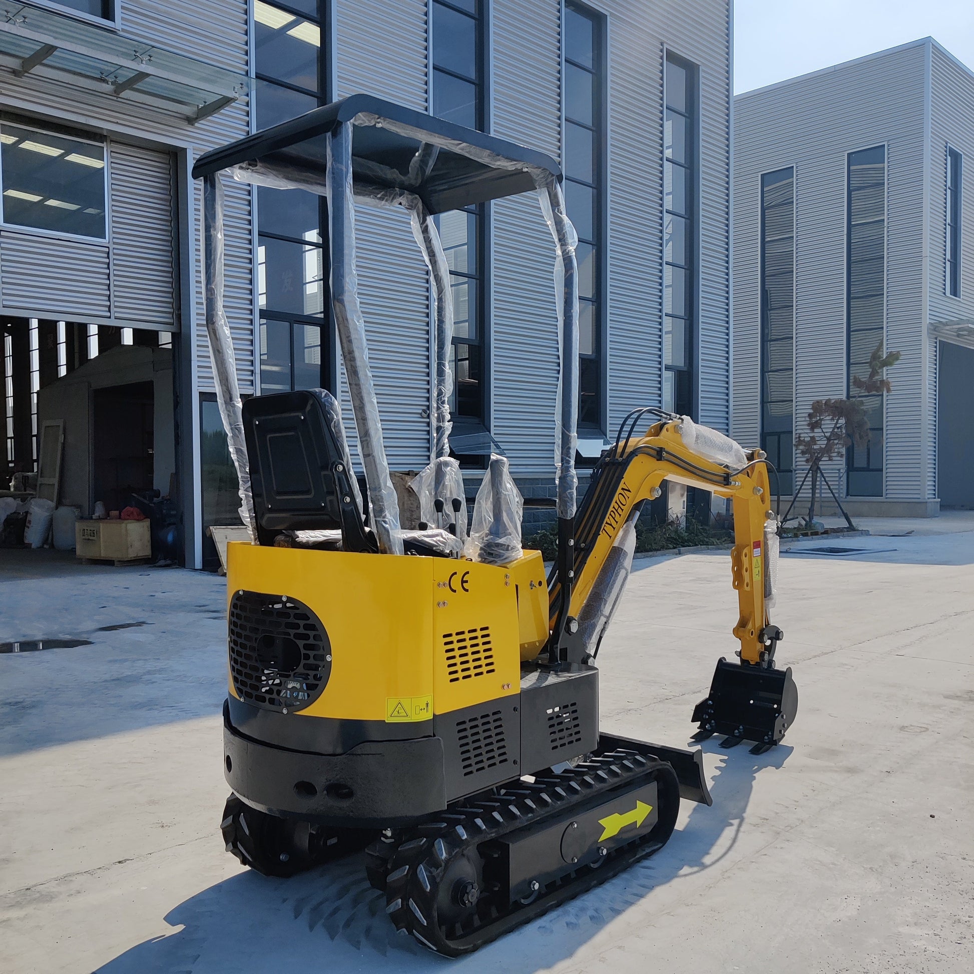 TYPHON TERROR X STORM Mini Excavator – 1 Ton Trench Digger with Canopy, 380mm Wide Bucket - New Excavator For Sale
