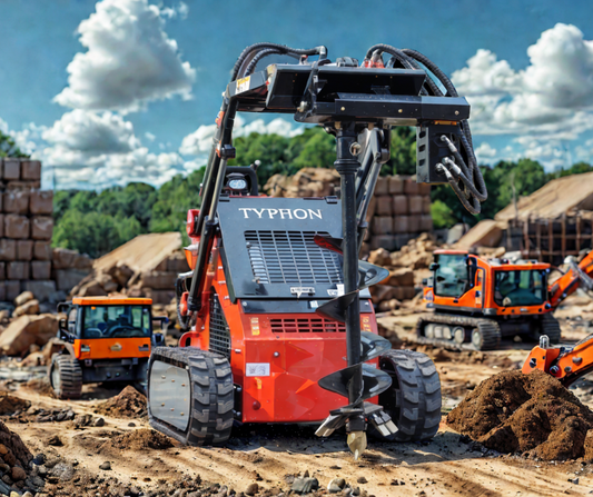 Skid Steer Loader Earth Auger Attachment