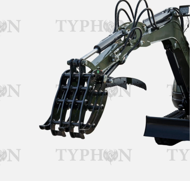 Compact Grapple Attachment For 2-3 ton