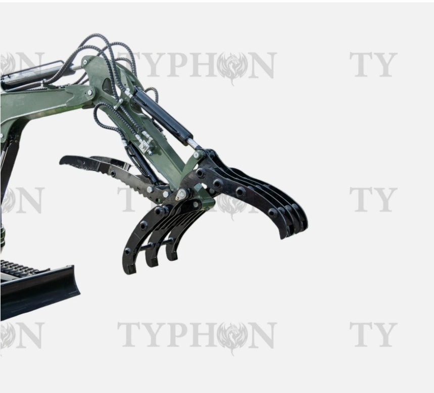 Compact Grapple Attachment For 2-3 ton