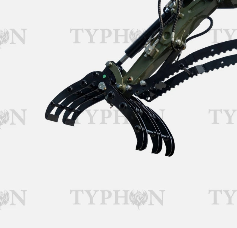 Compact Grapple Attachment For 2-3 ton