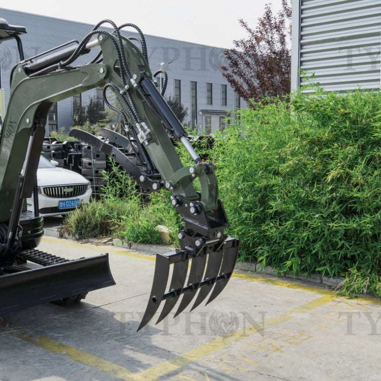 Micro Excavator Rake Compact Attachment