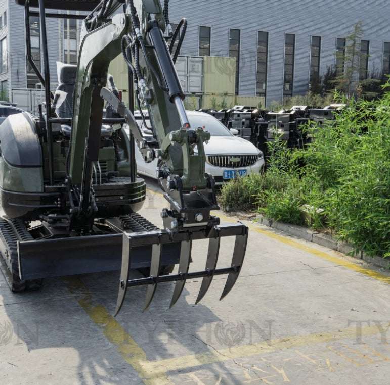Micro Excavator Rake Compact Attachment