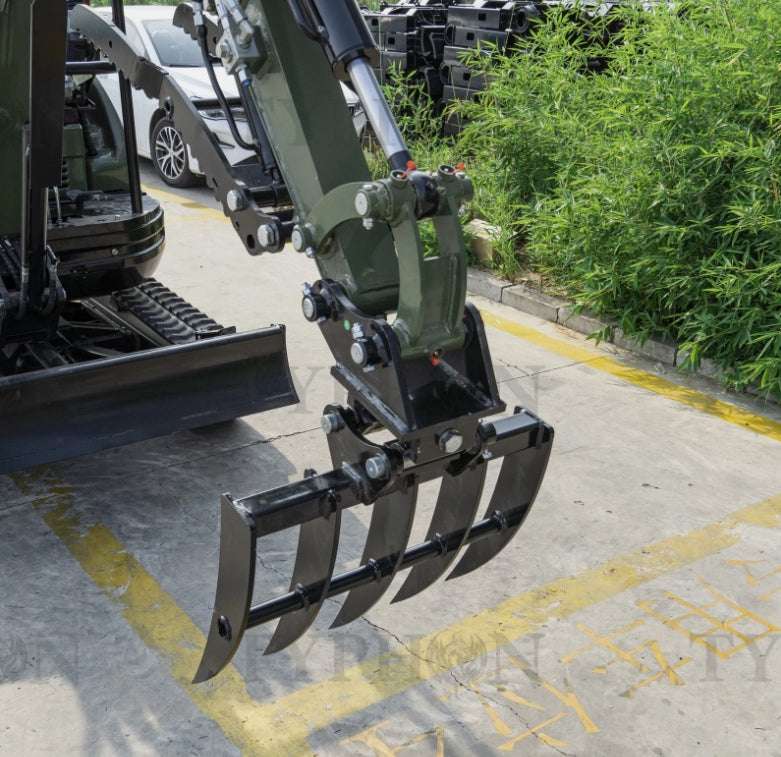 Micro Excavator Rake Compact Attachment