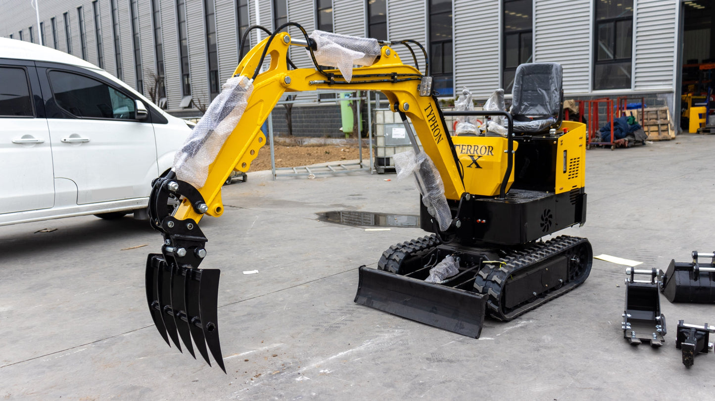 Mini Excavator Rake | Excavator Grading Rake | New Excavator For Sale