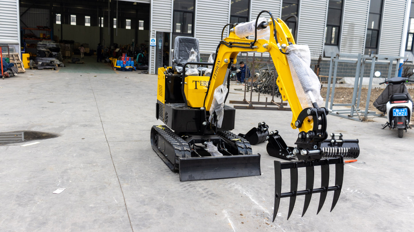 Mini Excavator Rake | Excavator Grading Rake | New Excavator For Sale