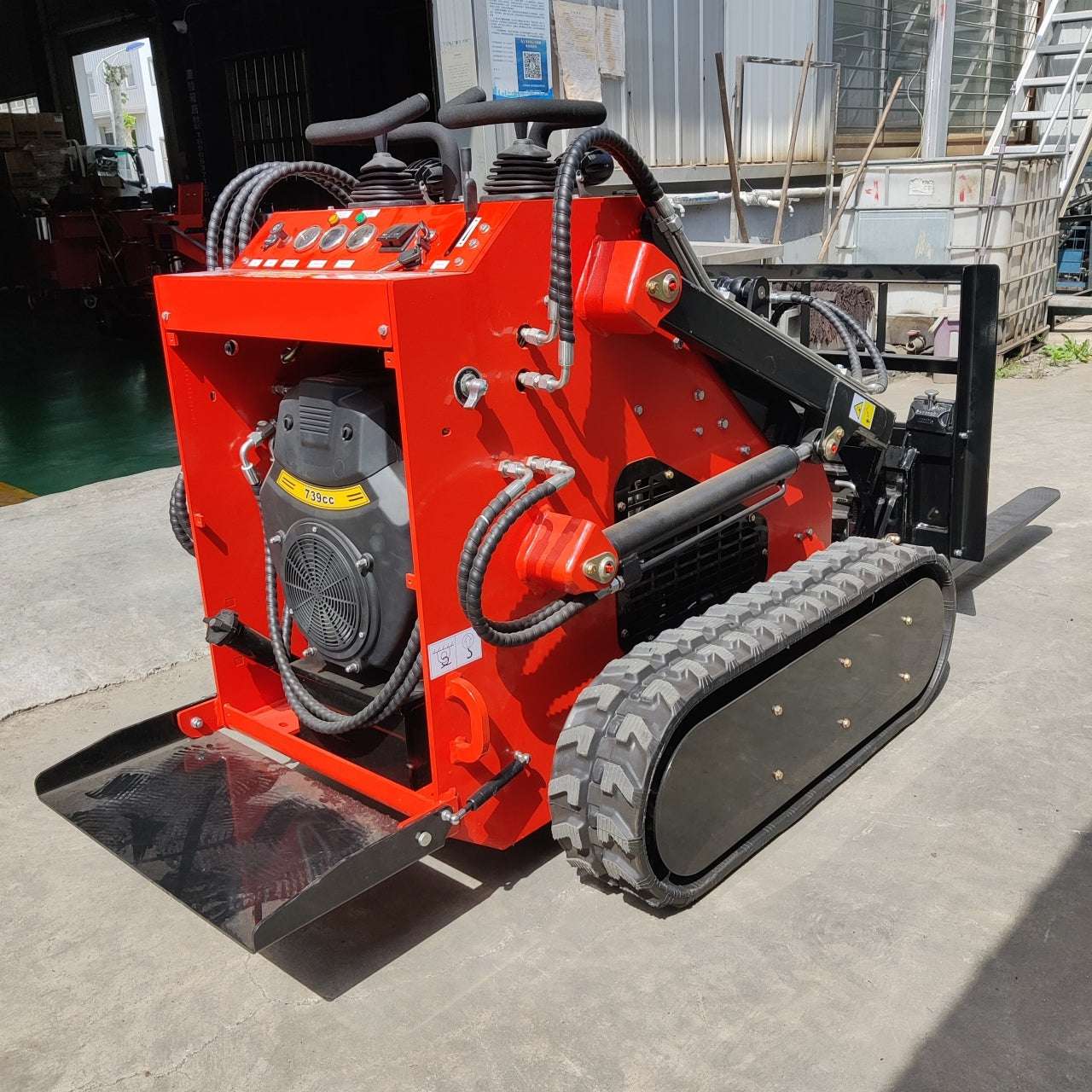 Skid Steer Loader Fork Pallet Attachment - New Excavator For Sale
